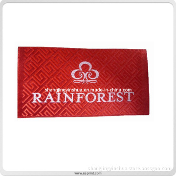 Gold Foil Woven Cloth Label for Garments